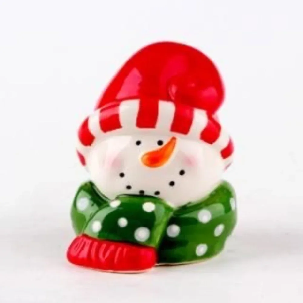 Decorative Snowman Head Figurine